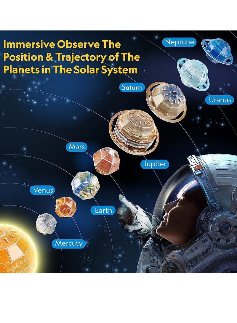 SYOSI Solar System for Kids Toys National Geographic Movable Solar System Project Kit National Geographic 3D Puzzles for Kids Science Kit Arts Crafts for Kids Ages 8-12 Toys for Ages 8-13 Boys Girls - Image 4
