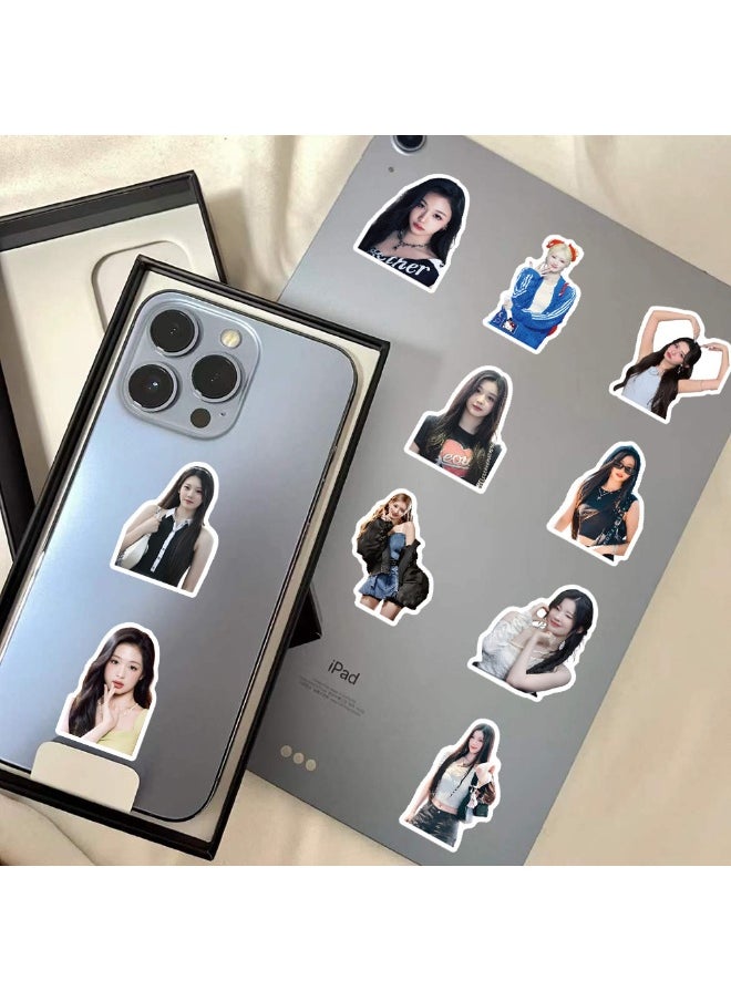 NIBEMINENT - 62PCS BABYMONSTER Star Stickers High Appearance Level Peripheral Decoration Luggage Laptop Ipad Tent Stickers - Image 1