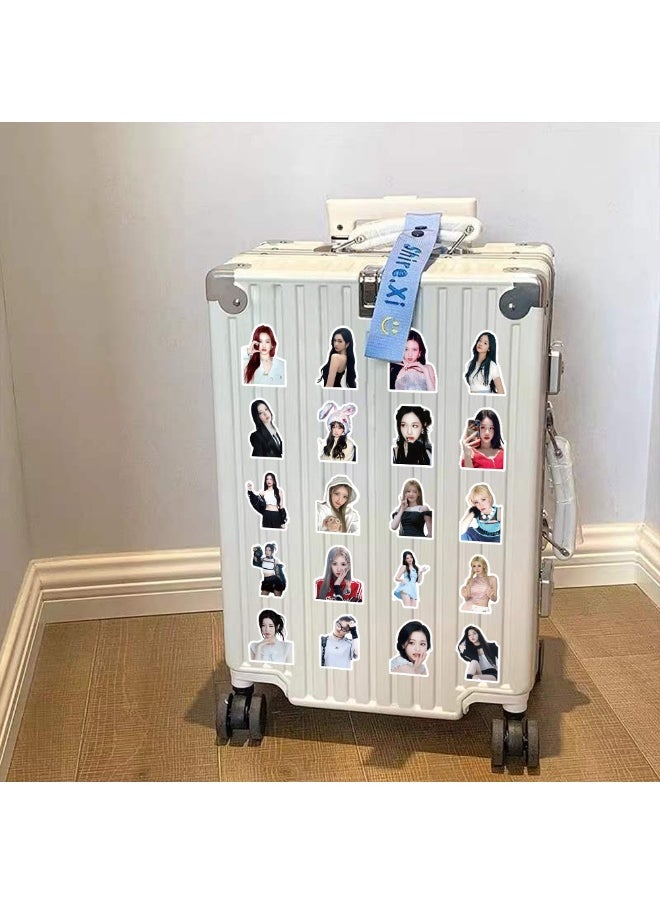 NIBEMINENT - 62PCS BABYMONSTER Star Stickers High Appearance Level Peripheral Decoration Luggage Laptop Ipad Tent Stickers - Image 1