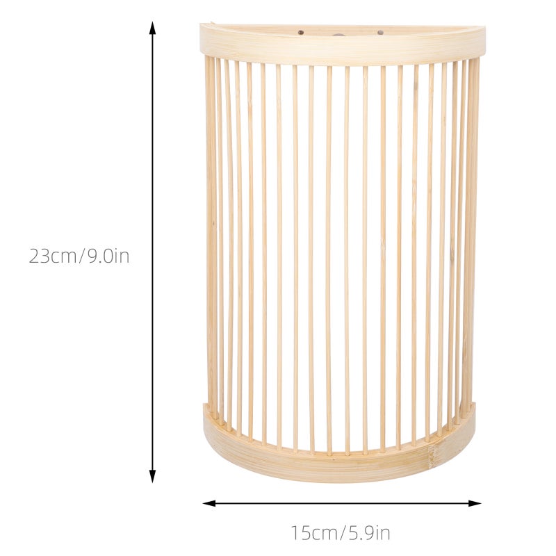 1pc Weaving Craft Wall Lamp Simple Wall Light Indoor Lamp Scene Adornment - Image 3