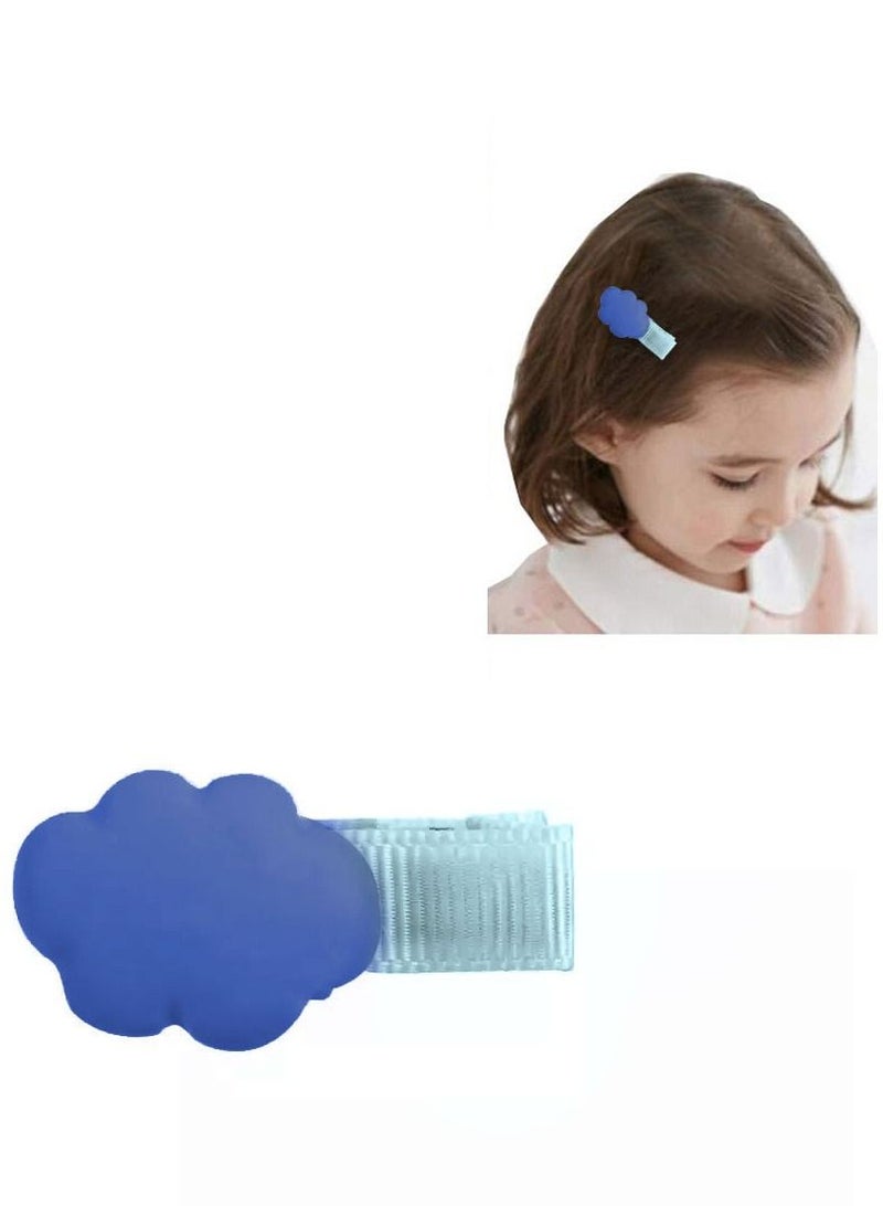 CATANES 6 Packs For Hair Clips Cloud Ornaments Colourful Flatback Polymer Rainbow Cloud Clips - Image 5