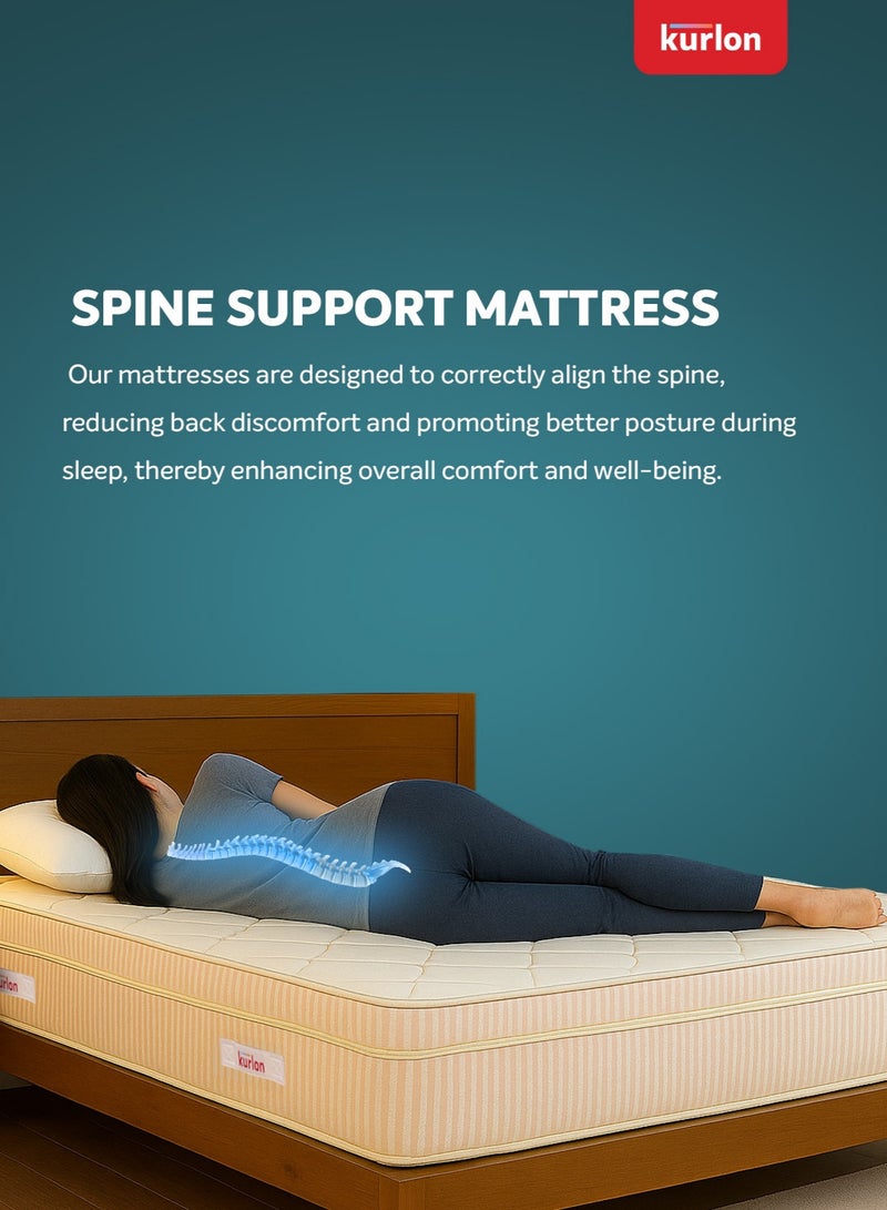Kurlon Kurl-On OrthoMagic Elite Mattress | Orthopedic Mattress with Natural Latex, Rubberized Coir & HR Foam Layers | Queen Size Mattress (200L x 150W x 20H cm) 10 Years Warranty - Image 5