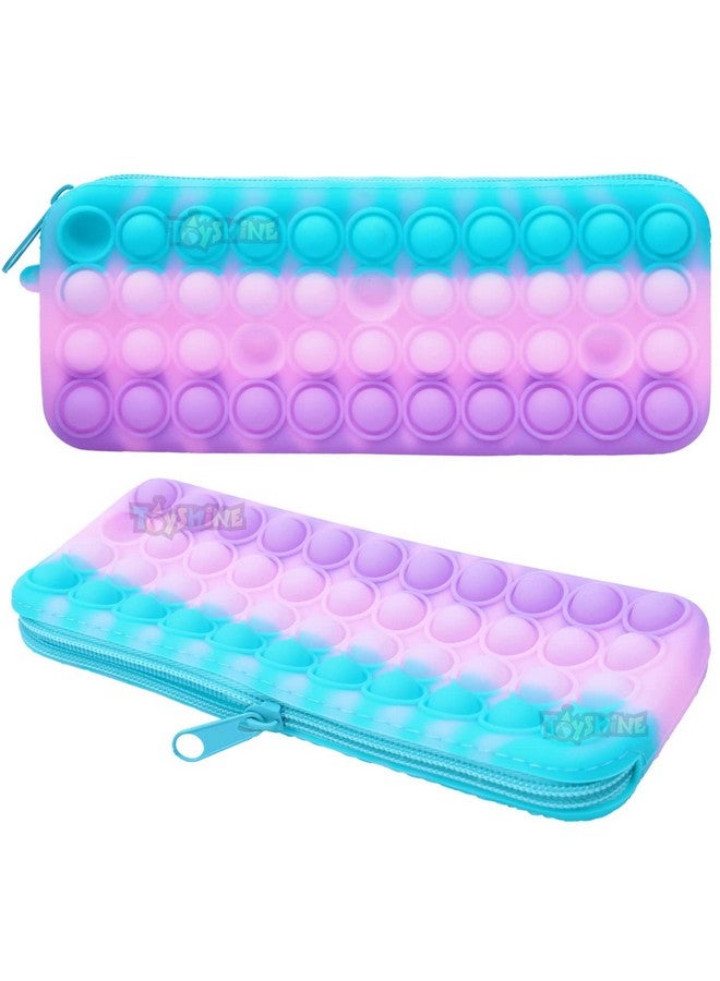 Toyshine Toyshine Pop Pencil Case Popping Fidget Toy Bag ,Push Bubble Silicone Sensory Cute School Supplies Large Capacity For Teen Girls Office Pen Case Women - ASSORTED COLOR - Image 1