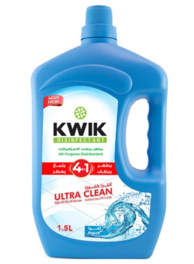 Kwik All Purpose Ultra Clean Aqua Disinfectant 1.5L - Image 2