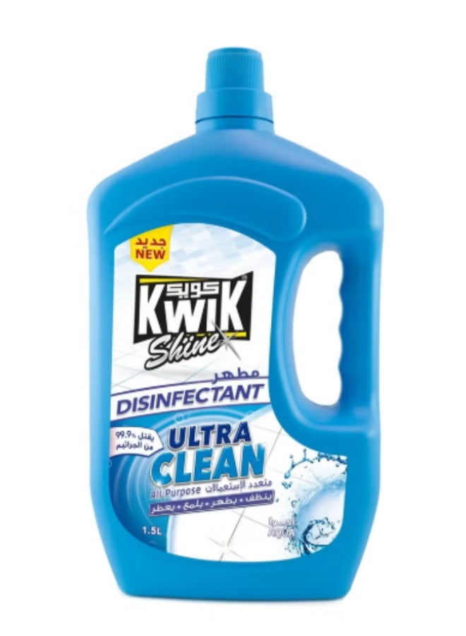 Kwik All Purpose Ultra Clean Aqua Disinfectant 1.5L - Image 1
