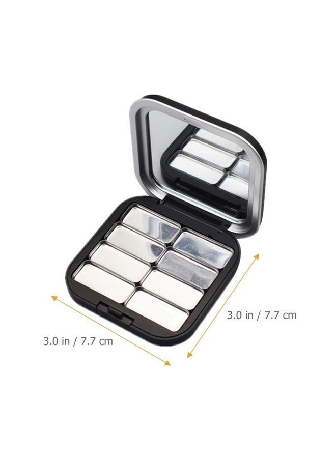 KALLORY - 2Pcs Empty Magnetic Eyeshadow Palette Small Makeup Palette Lipstick Compact Containers Cosmetic Sample Storage Cases Magnetic Pallete For Makeup - Image 1