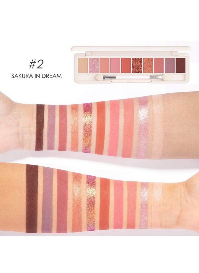 FOCALLURE - 10 Color Eyeshadow Palette, Highly Pigmented Eye Makeup Palette, Matte Shimmer Metallic Eye Shadow, Long Lasting Waterproof Makeup Pallet Cosmetics Gift, Sakura In Dream - Image 1