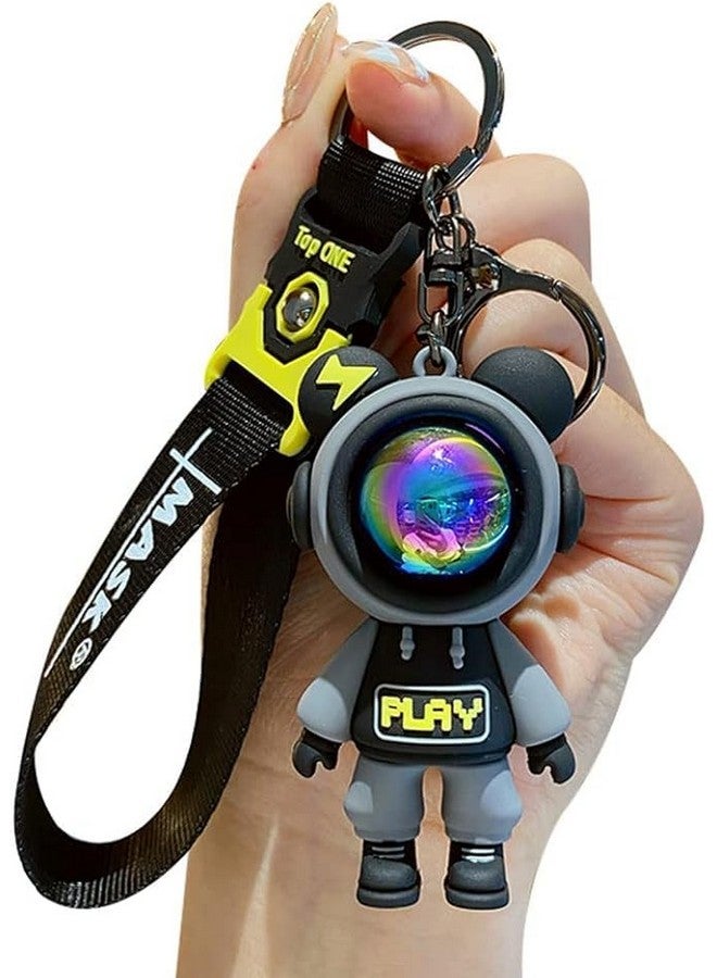 Sky Tech¬Æ Astronaut Keychain 3D Space Keychain for Men & Women Cute Cartoon Astronaut Pendant Key Ring with Pilot Bear Strap Creative Silicone Fashion Key Ring for Backpacks„ÄêColors as Per Stock„Äë - Image 2