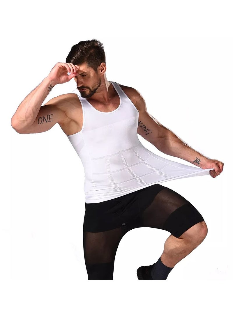 SLIM'N LIFT 'N Lift Slimming Shirt For Men White  - Image 3