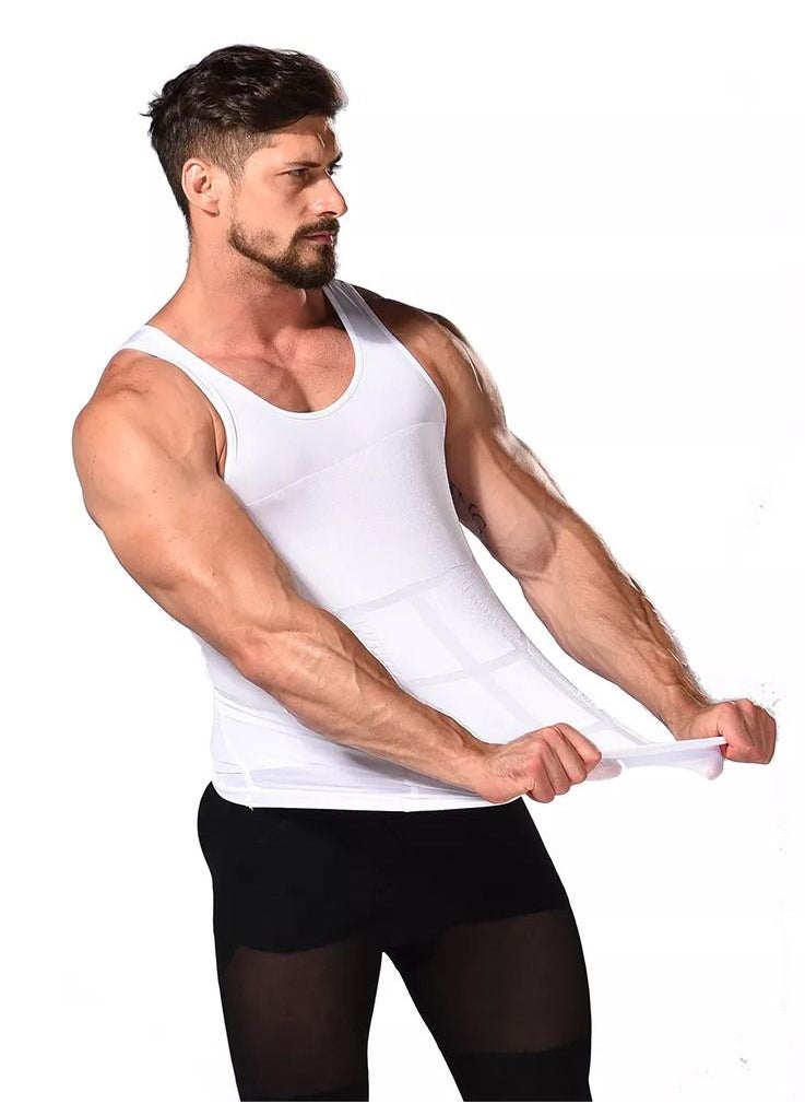 SLIM'N LIFT 'N Lift Slimming Shirt For Men White  - Image 4