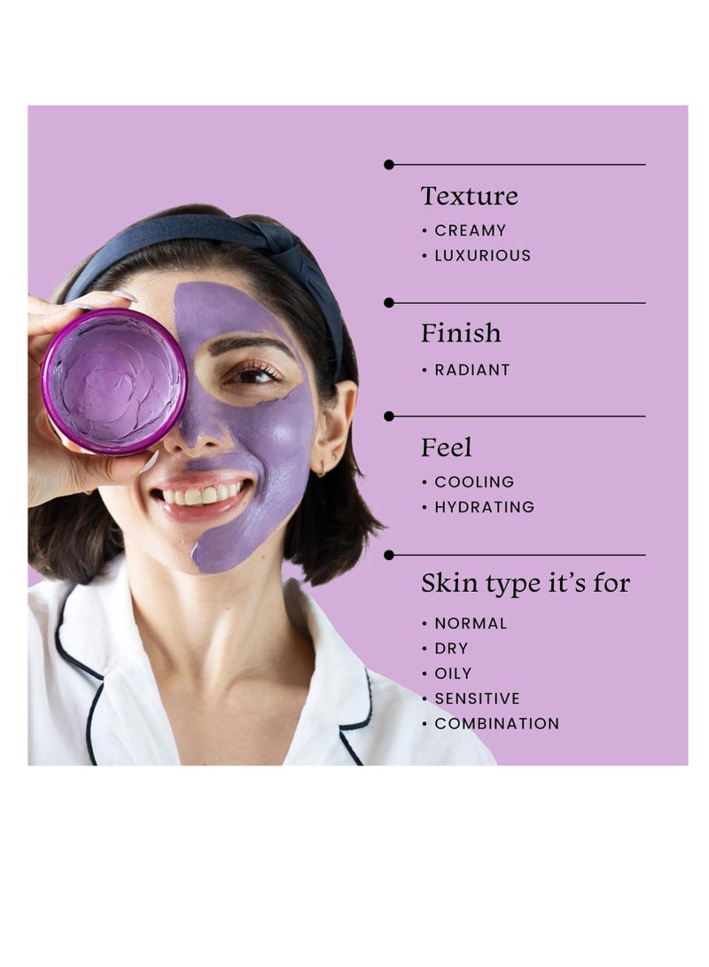 foxtale Face Mask for Glowing Skin Clay Mask with Lactic Acid for Tan Removal Reduction in Blackheads Instant Brightening  New Age Ubtan Face Pack for All Skin Types  Men and Women 75g - Image 4