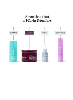 foxtale Face Mask for Glowing Skin Clay Mask with Lactic Acid for Tan Removal Reduction in Blackheads Instant Brightening  New Age Ubtan Face Pack for All Skin Types  Men and Women 75g  - Image 4