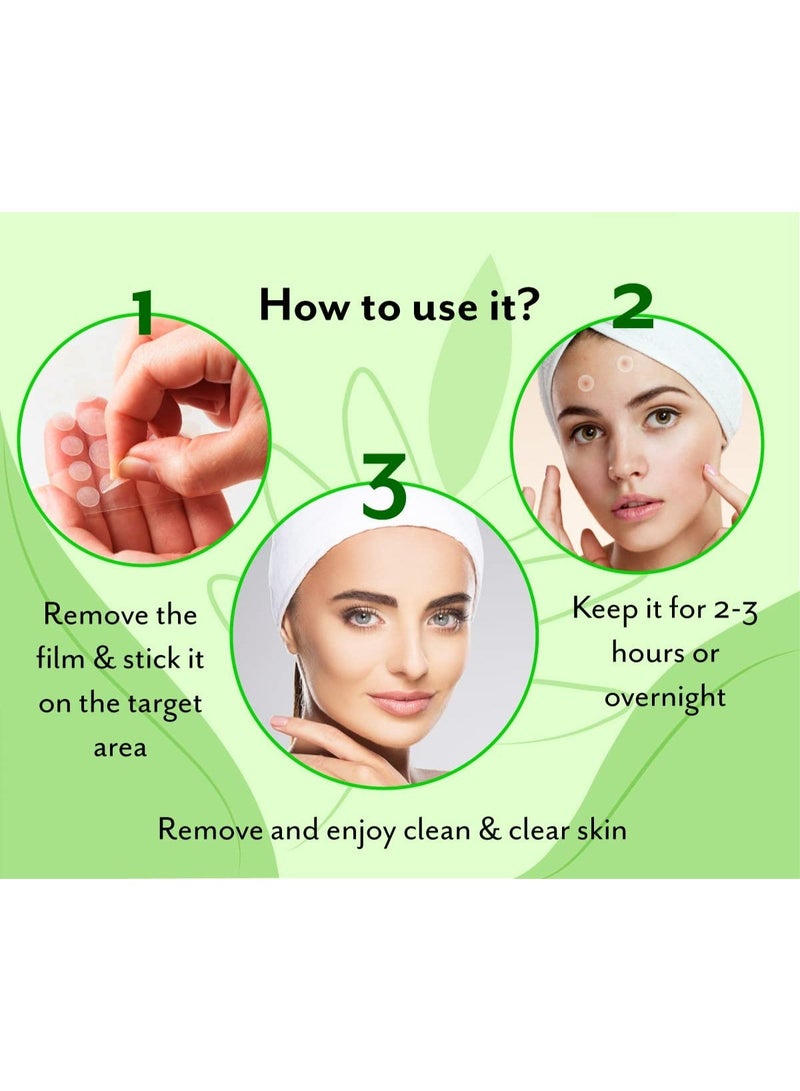 Urban yog Acne Pimple Patch - 72 Invisible Facial Stickers cover with 100% Hydrocolloid (Acne Pimple Patch (Pack of 2)) - Image 2