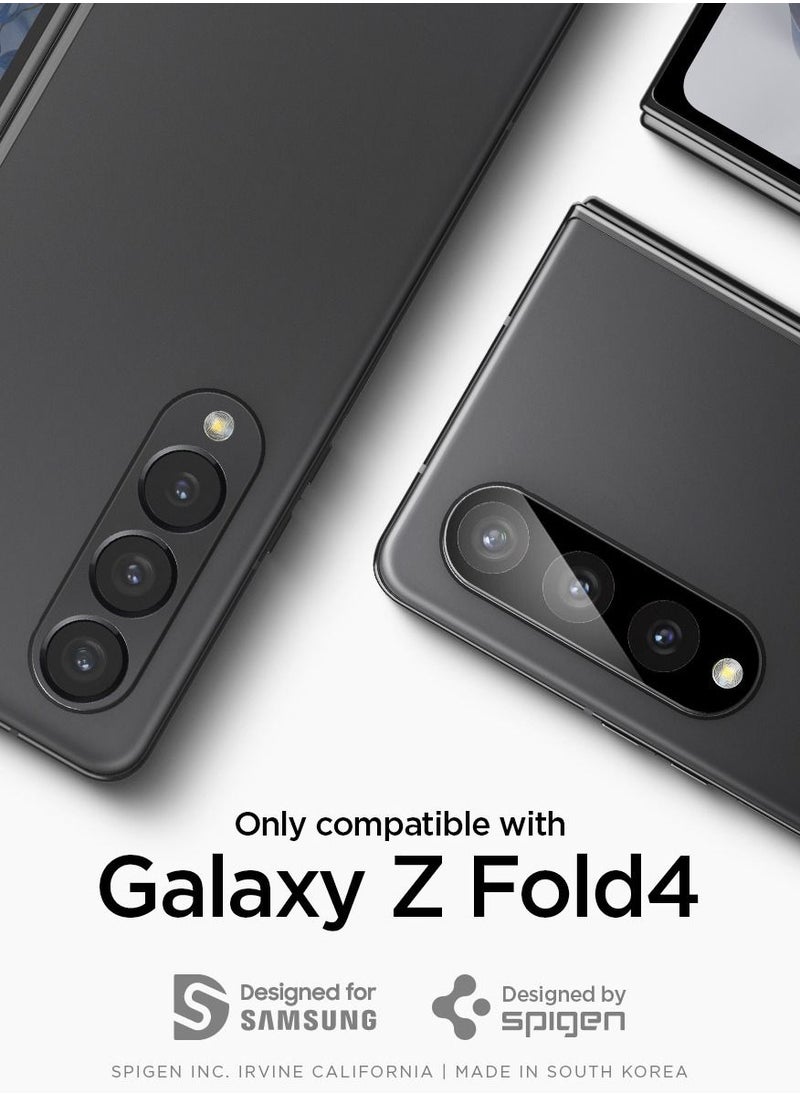 Spigen - Glastr Optik Camera Lens Screen Protector For Samsung Galaxy Z Fold 4 - Black [2 Pack] - Image 1