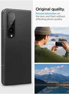 Spigen Glastr Optik Camera Lens Screen Protector For Samsung Galaxy Z Fold 4 - Black [2 Pack]  - Image 3