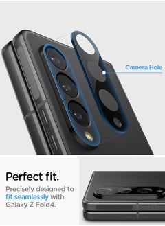 Spigen Glastr Optik Camera Lens Screen Protector For Samsung Galaxy Z Fold 4 - Black [2 Pack]  - Image 4