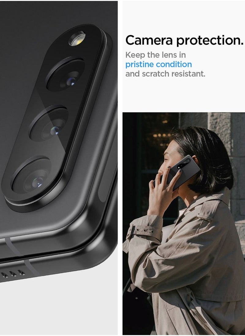 Spigen - Glastr Optik Camera Lens Screen Protector For Samsung Galaxy Z Fold 4 - Black [2 Pack] - Image 1