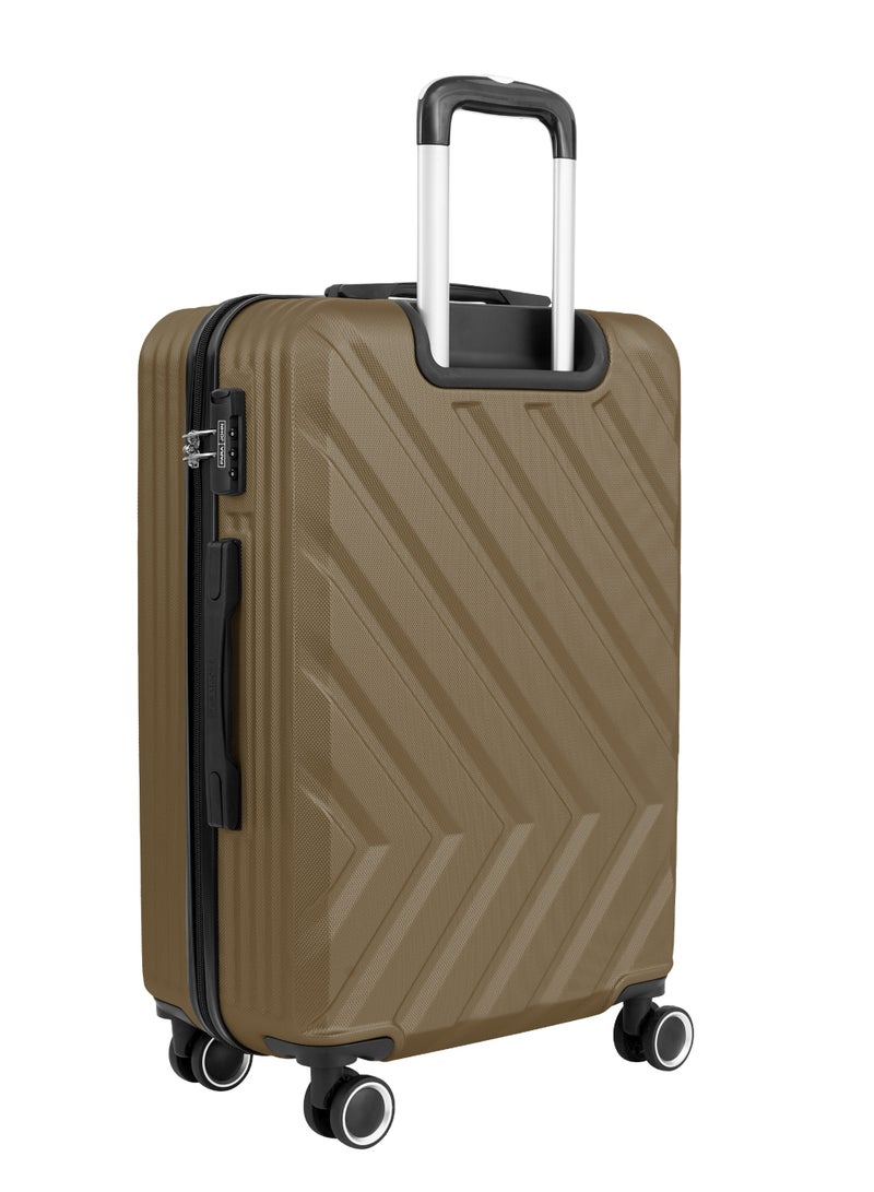 PARAJOHN Prisma Series Set of 3 Luggage | Lightweight Small 10KG, Medium 20KG & Large 30KG ABS 4 Wheels Trolley Hardsided Travel Suitcase - Gold - Image 5