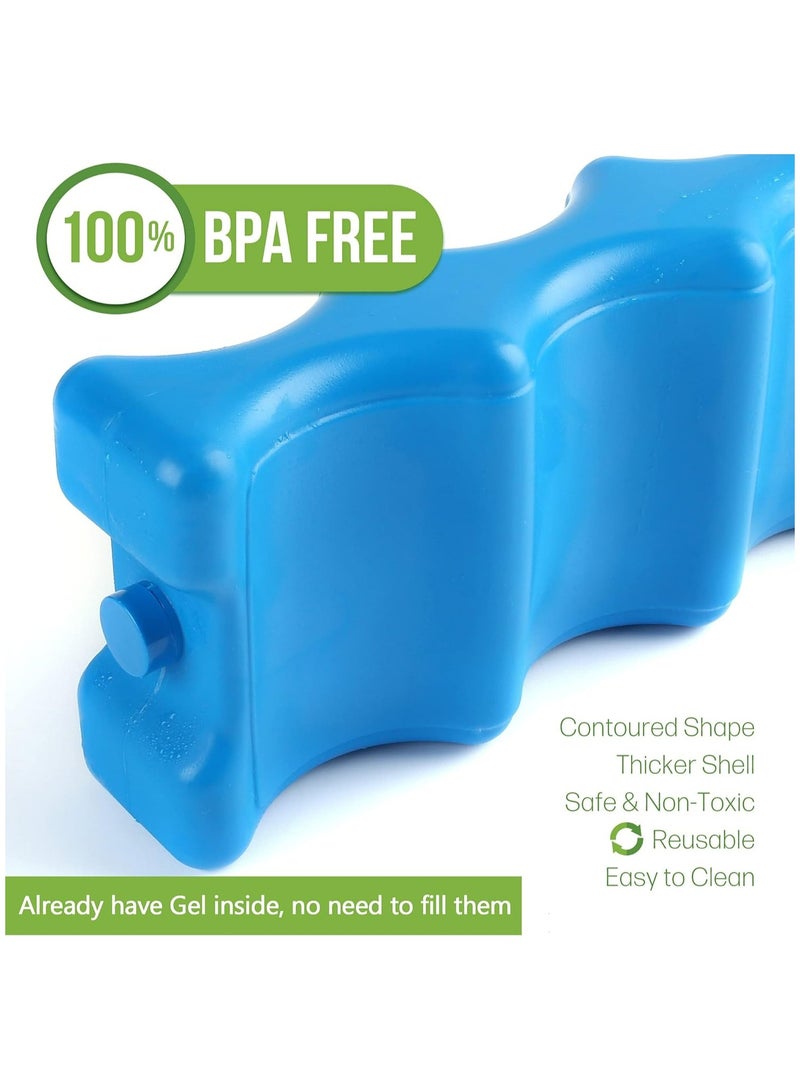 Oasisgalore Ice Pack for Coolers, Breastmilk Bottle Storage, Lunch Box, Insulated Contoured Freezer Pack, Long Lasting Reusable Cool Pack for Beer Soda, Camping Beach Picnic  - Image 2