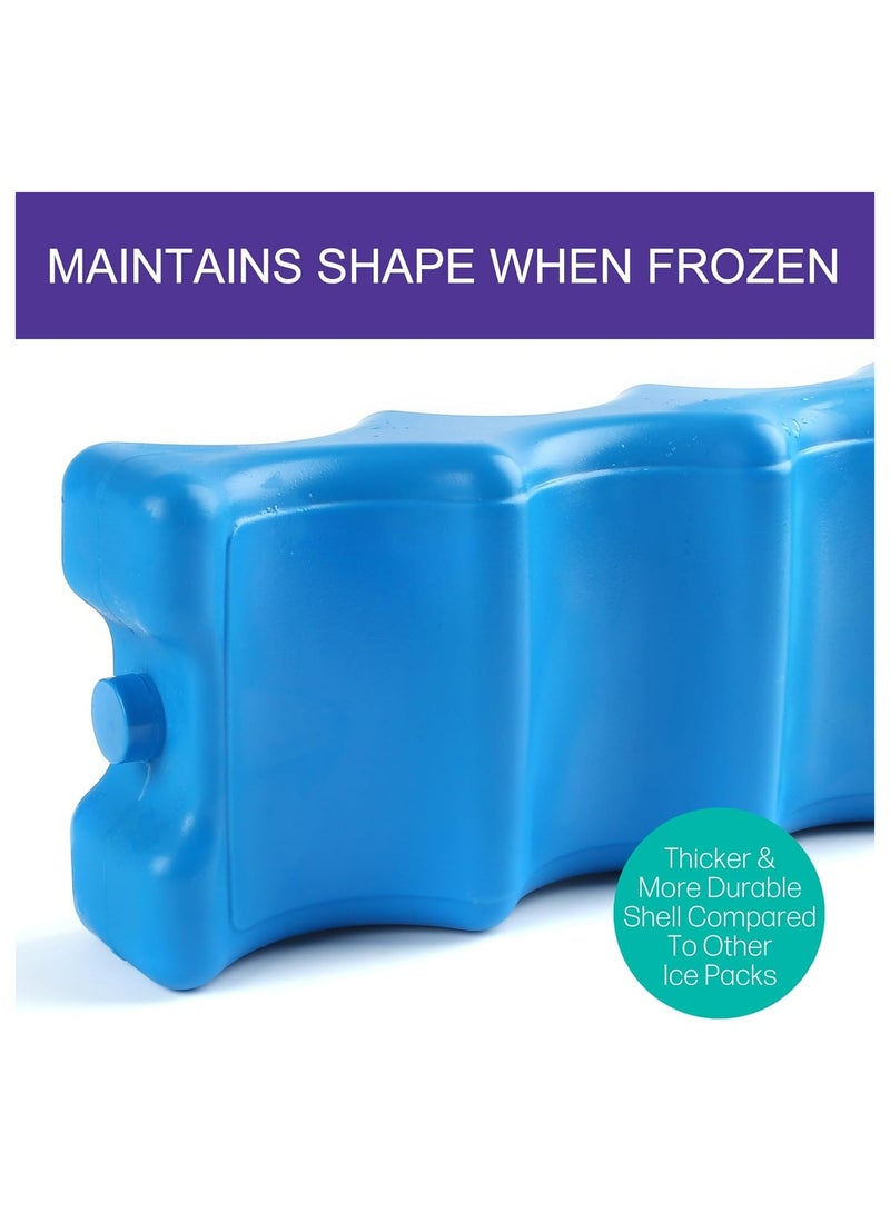 Oasisgalore Ice Pack for Coolers, Breastmilk Bottle Storage, Lunch Box, Insulated Contoured Freezer Pack, Long Lasting Reusable Cool Pack for Beer Soda, Camping Beach Picnic  - Image 3