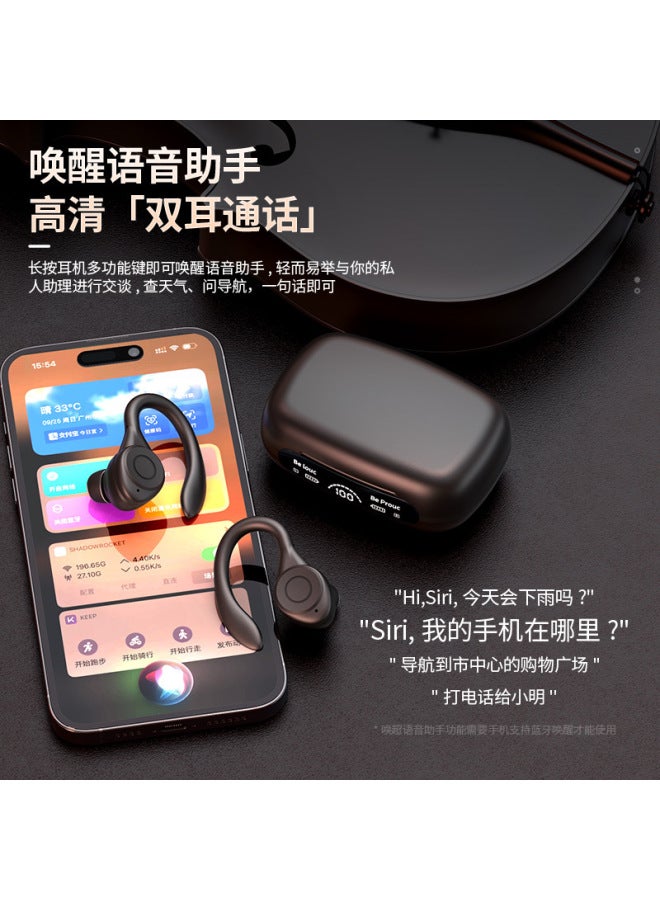 Factory direct supply new ear-hanging Y7 wireless Bluetooth headset sports running private model tws with digital  display - Image 4