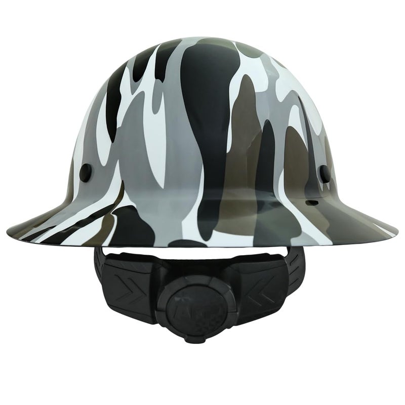 AFP Fiber Full Brim Hard Hat | 6 Point Ratchet Suspension | OSHA & ANSI Rated | Hard Hats for Men | Premium Construction Helmets for Safety - Image 3