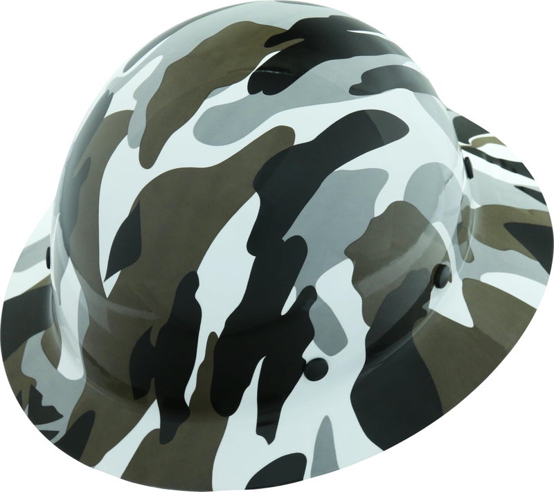 AFP Fiber Full Brim Hard Hat | 6 Point Ratchet Suspension | OSHA & ANSI Rated | Hard Hats for Men | Premium Construction Helmets for Safety - Image 1