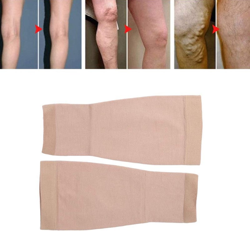 comfrt Varicose Veins Socks, 20-32mmhg Pressure Calf Compression Sleeve Socks for Swelling, Shin Splint, Varicose Veins, Edema - Skin Tone(S) - Image 4