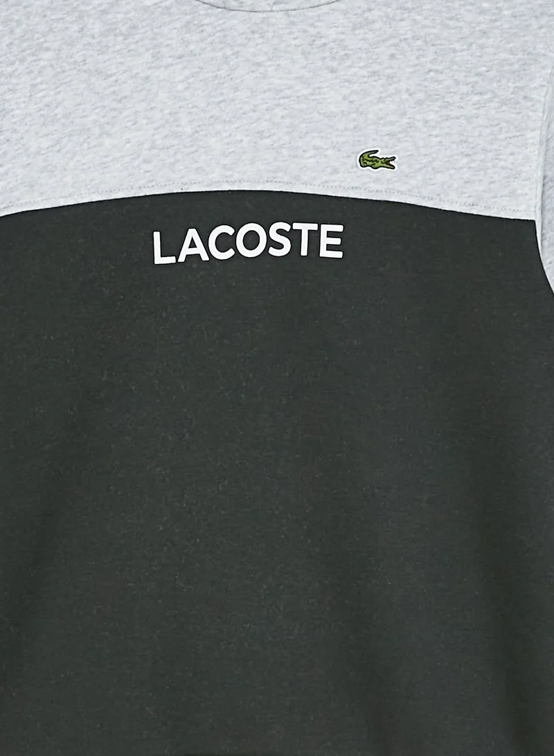 LACOSTE Kids Color Block Logo Hoodie