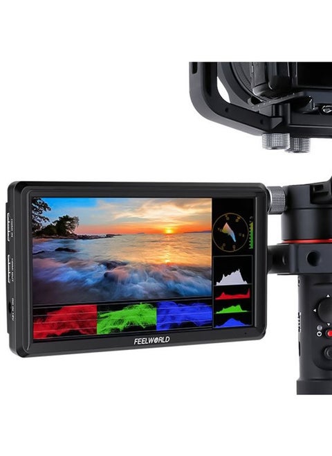 FEELWORLD FW568 V3 6 inch 3D LUT DSLR Camera Field Monitor, IPS Full HD 1920 x 1152,  Support HDMI Input Output Tilt Arm