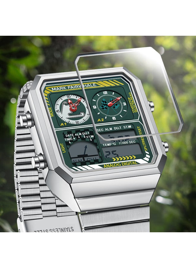 Mark Fairwhale Shanghai Track Dual Display Outdoor Style Student Electronic Sports Watch Men Waterproof New Year Gift For Boyfriend 4460 - Image 5