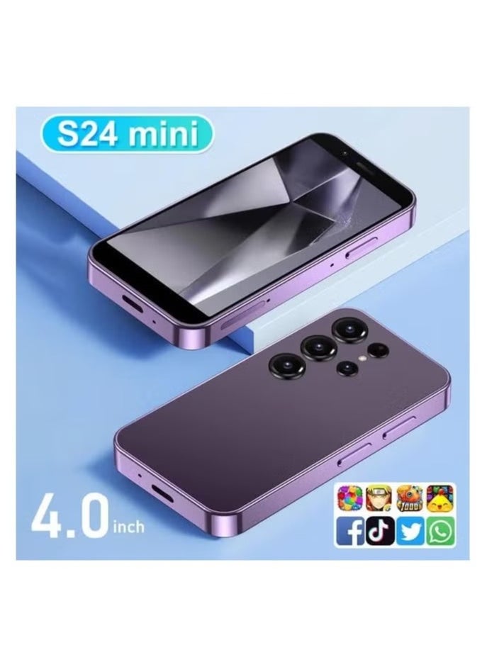 IAF - S25 Pro Max Dual SIM 5G Pocket Phone 3.0 inch Smallest Mini Smartphone (purple)16 GB RAM 512 GB ROM - Image 1