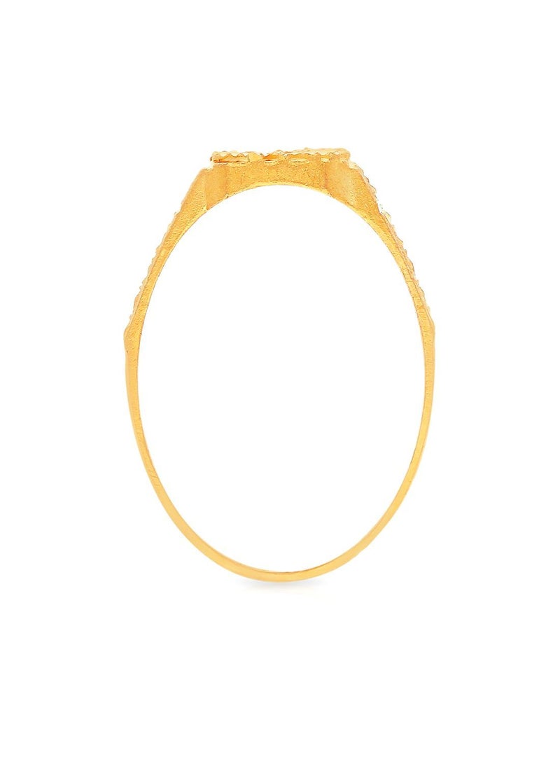 Malabar Gold and Diamonds خاتم من الذهب الأصفر عيار 22 قيراط 916 RG1167549Y21 للرجال  - Image 3