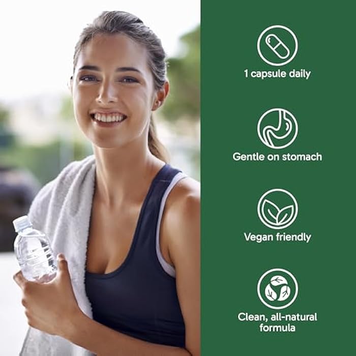 Organika Magnesium Bisglycinate 200 mg – 120 Vegetarian Capsules, Gentle on Stomach Magnesium Supplement to Support Healthy Muscle, Nerve & Bone Function - Image 4