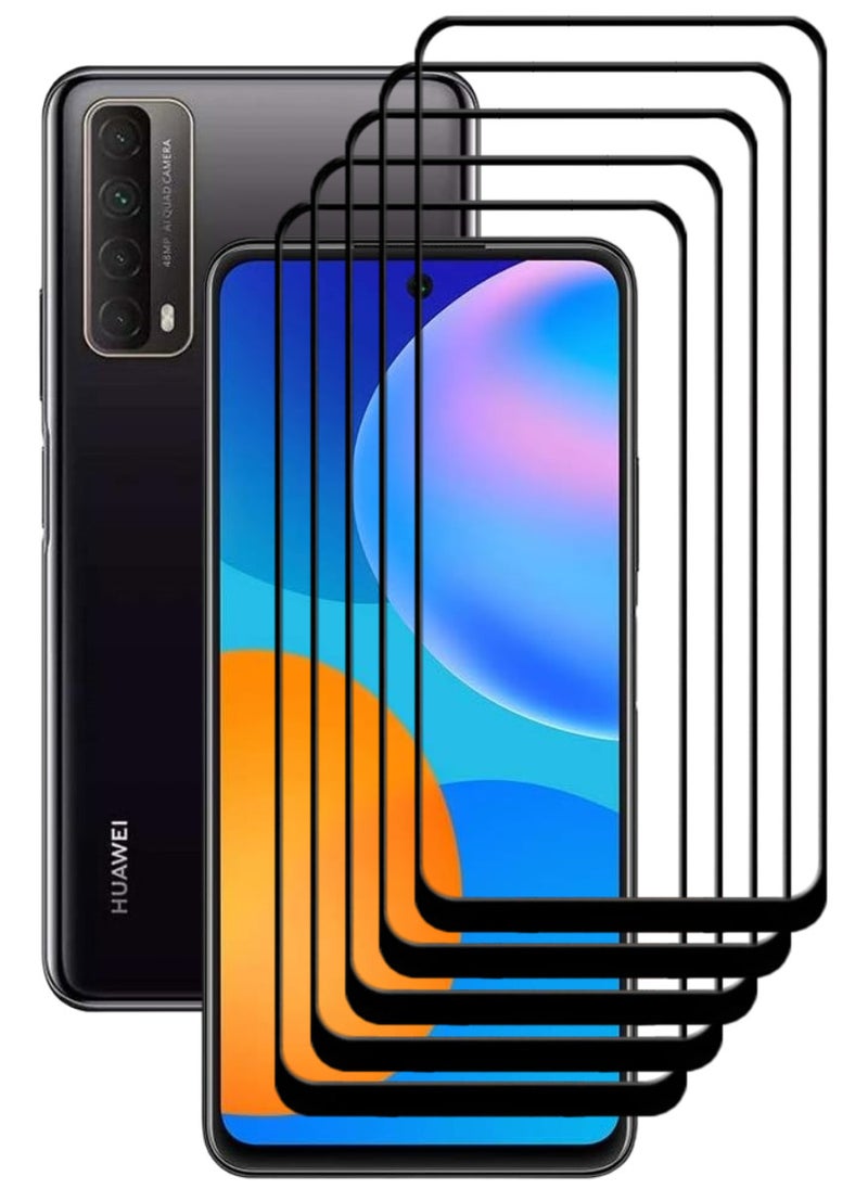 ACLIX 5 Pieces Antistatic ESD Dustproof Premium Quality High Definition Tempered Glass Screen Protector Designed For Huawei Y7a - Image 1