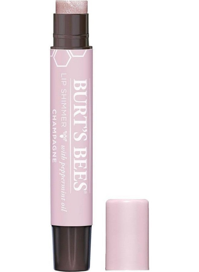 Burt's Bees Lip Balm, Moisturizing Lip Shimmer for Women, for All Day Hydration, with Vitamin E & Coconut Oil, 100% Natural, Champagne, 0.09 Ounce - Image 1