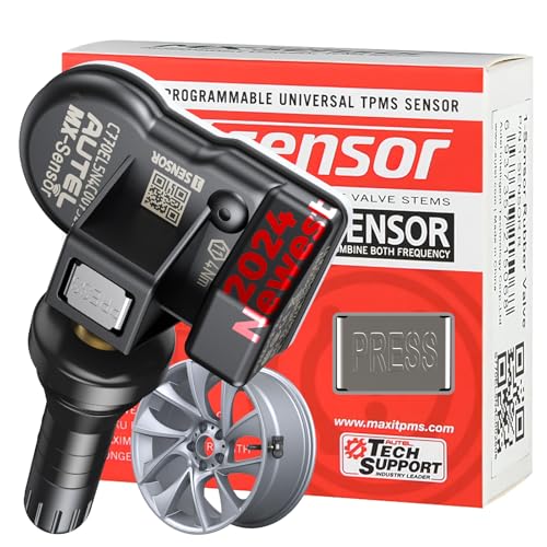 Autel TPMS Sensor MXSensor 2 in 1 315MHz  433MHz Pressin 100 Cloneable TPMS Programmable Sensors Tire Pressure Monitoring System Rubber Valves