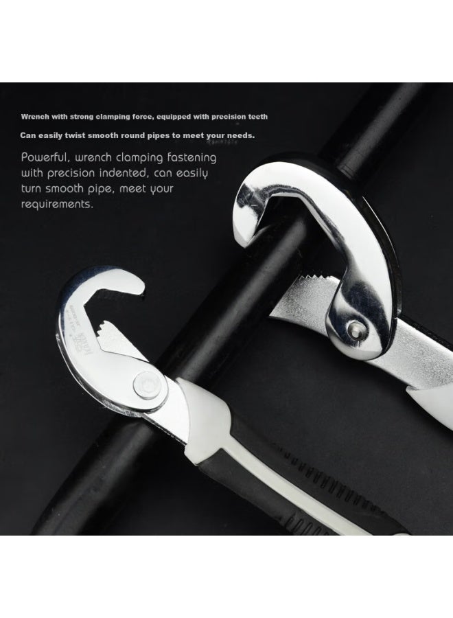 Jerxun Multi-function Wrench, Adjustable Open-end Wrench, Quick Pipe Wrench, Hook-type Pipe Pliers, Water Pump Pliers, Round Pipe Wrench - Image 2
