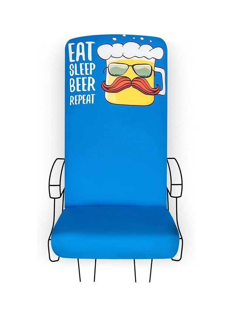 Your Shield YOUR SHIELD Re-Usable Seat Cover for Plane/Bus/Train/Cinema/Office - Premium Quality Reusable Car Seat Covers - Stylish and Practical Solution for a sanitized Trip (Beer, Sleep, Eat, Repeat)  - Image 1