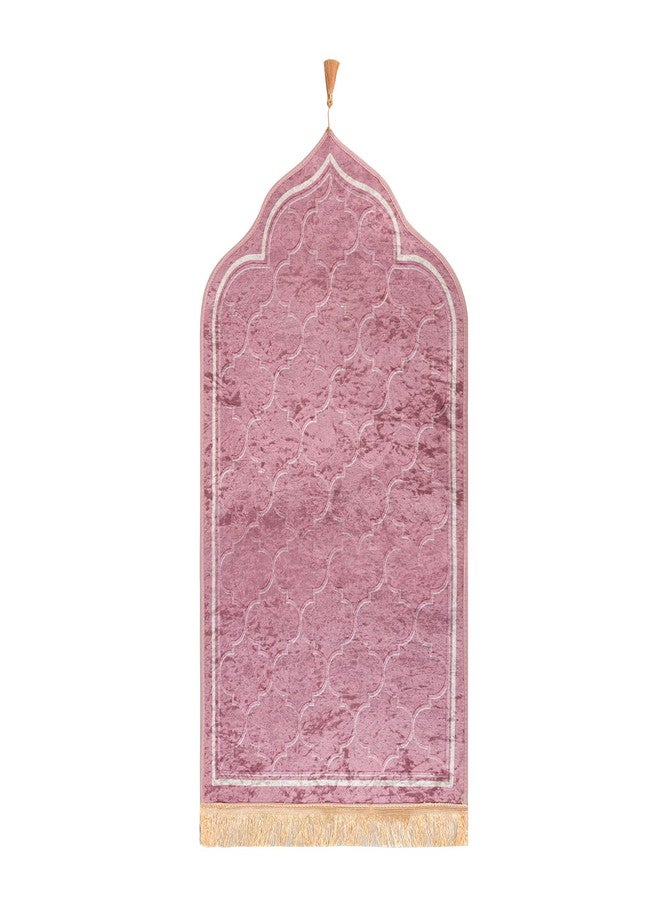 Clobeau Muslim Prayer Rug Islamic Mat for Muslim Prayers Great Ramadan Gift for Muslim Men Women Portable Prayer Mat Rug Turkish Pocket Praying Rug Thick Large Padded Sajadah Muslim Prayer Rug Velvet Carpet - Image 1