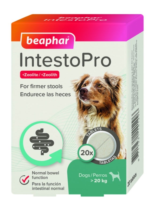 beaphar IntestoPro Anti Diarrhea Tablet Large Dog 20 tab