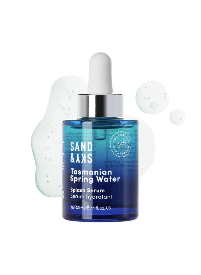 Sand & Sky Tasmanian Spring Water Splash Serum. Hyaluronic Acid for soft and plump skin.  - Image 1