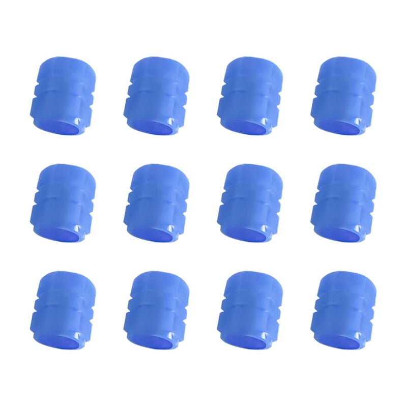 YALOK 12PCS Fluorescent Car Tire Valve Stem Caps Luminous Wheel Valve Tire Air Cover Illuminated Dustproof Corrosion Resistant Auto Accessories Fit for Motorcycles SUV Trucks Bicycles Blue12PCS - Image 3