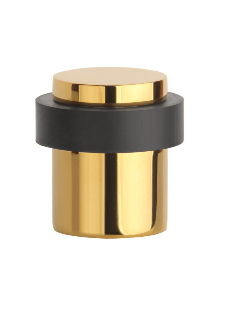 Floor Mounted Stainless Steel 304 Door Stop Door Stopper Gold with Black Rubber  - Image 2