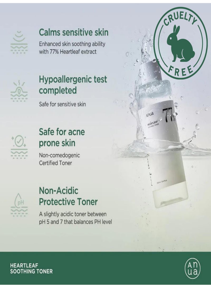 Anua Heartleaf 77% Soothing Toner 250ml - Image 4