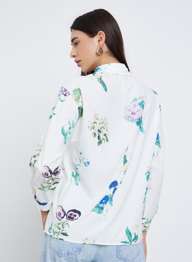 Take Two Floral Print Long Sleeve Shirt - Image 5