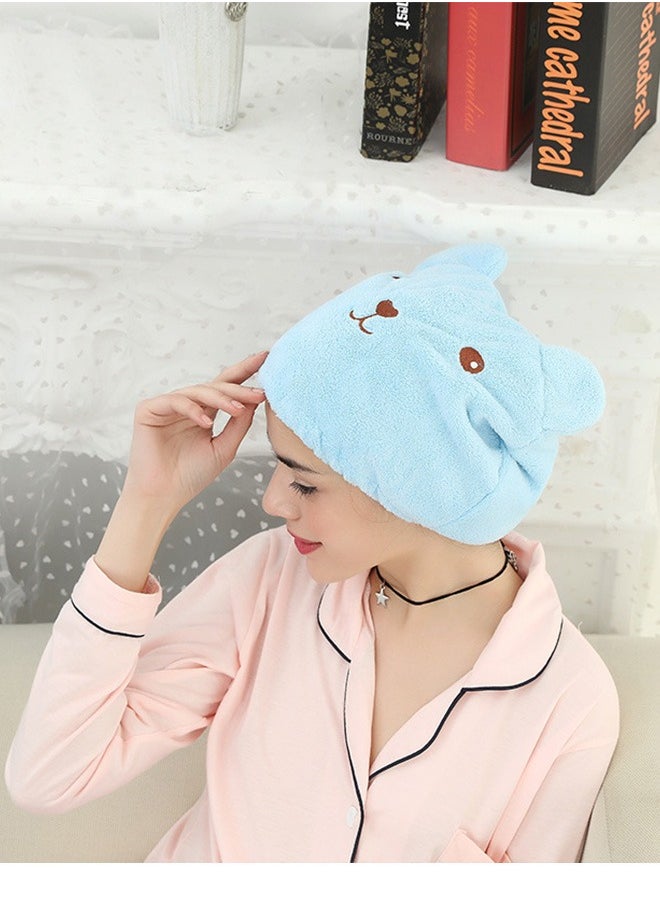 Geustos - Dry hair turban wrapped in blue hair must be quickly dry - Image 1