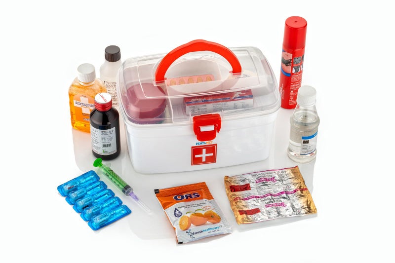 PENTAMED Medical/First Aid Box. BPA-Free Emergency Indoor Outdoor Medical Utility Cabinet Organizer Detachable Tray with Handle. - Image 5