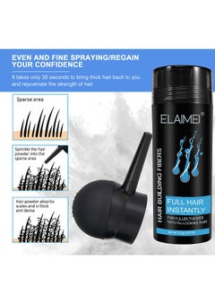 Elaimei ELAIMEI 27.5g Hair Building Fibers with Spray Applicator Even Fine Spraying Full Hair Instantly for Fuller Thicker Natural-looking Hair  - Image 5