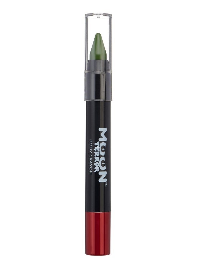 Moon Terror Halloween Face Paint Stick Body Crayon by Moon Terror, SFX Make up - Zombie Green - Special Effects Make up - 0.12oz - Image 1